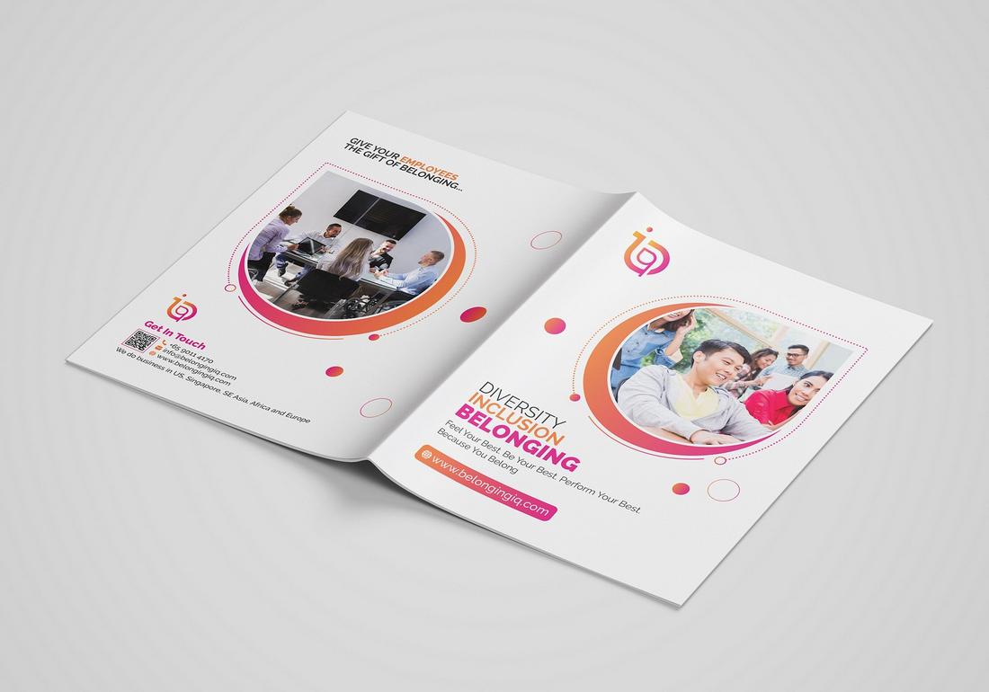 brochure design idea - Gradient Accents 1