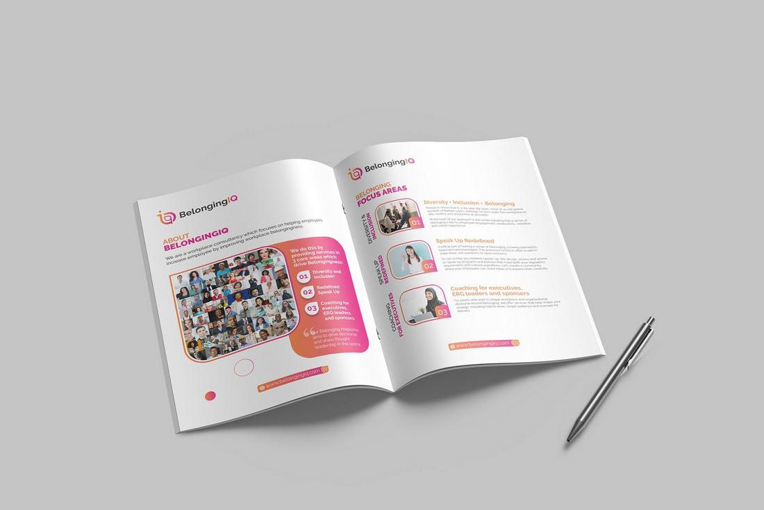 brochure design idea - Gradient Accents 2