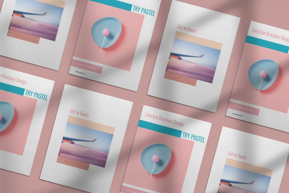 brochure idea - pastel color 2