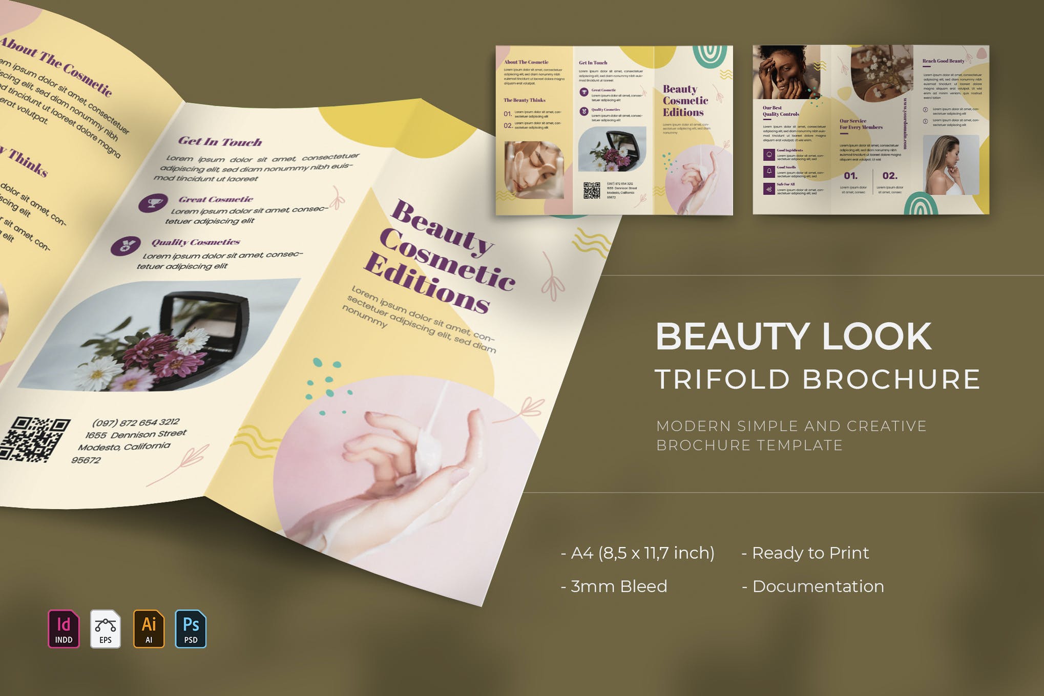 23+ Best Tri-Fold Brochure Templates (Word & InDesign) 23 For Free Church Brochure Templates For Microsoft Word