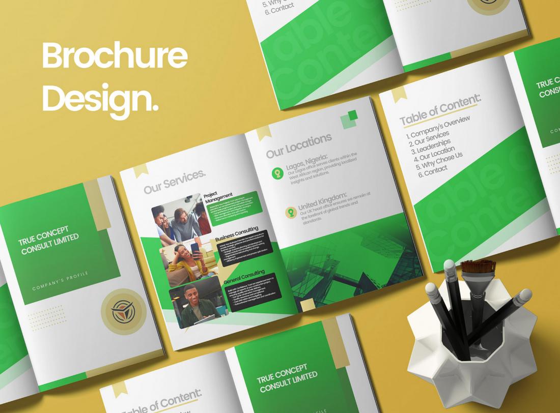 brohure design - High Contrast Highlights