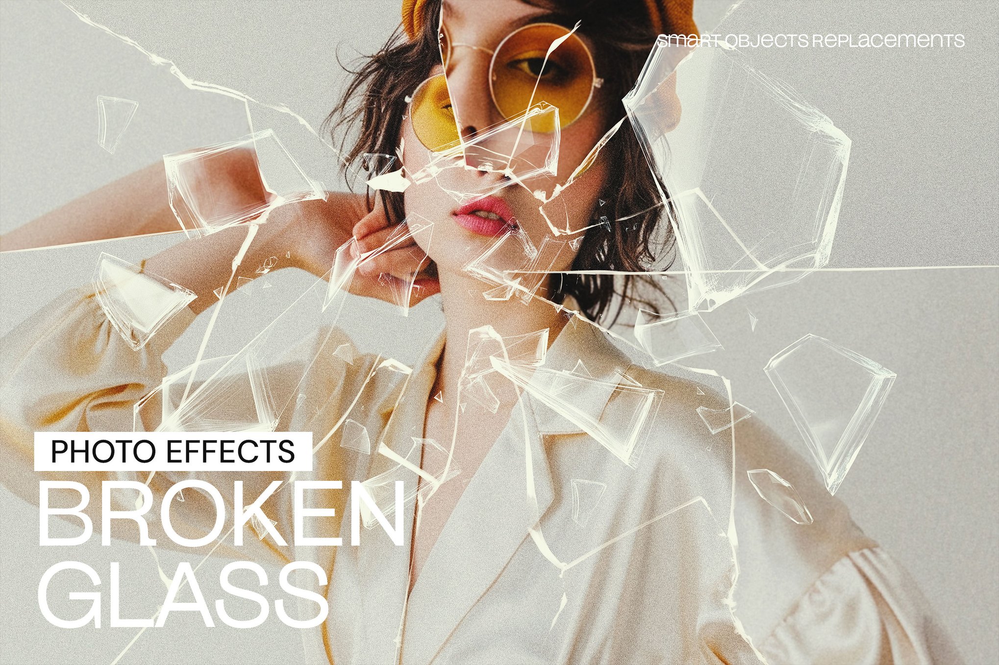 Broken Glass Photoshop Photo Effect