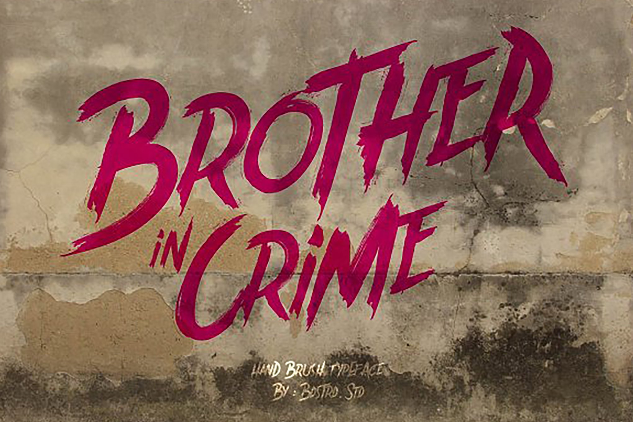 Brother In Crime - Gangster Font