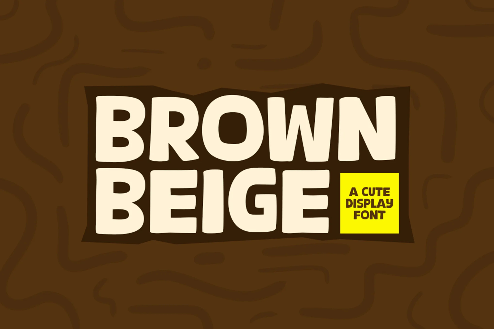 Brown Beige - Fun YouTube Font