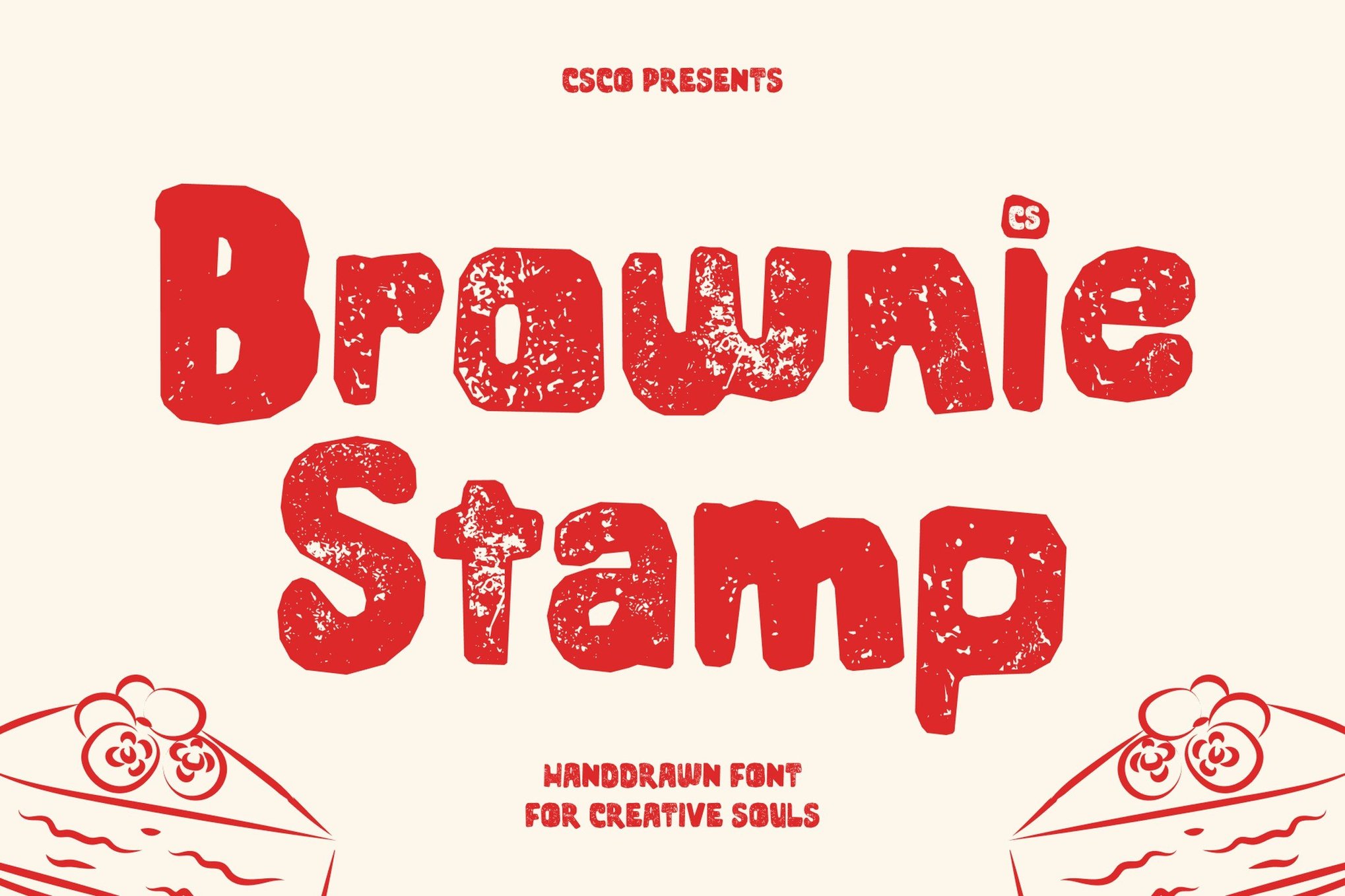 Brownie Stamp - Creative Stamp Font