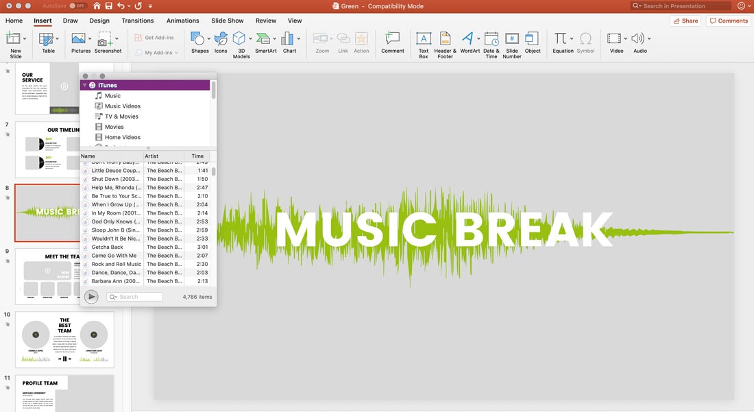 add music to powerpoint