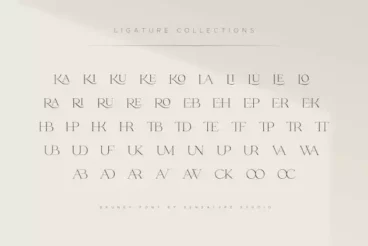 First alternate image for Bruney Luxury Ligature Font