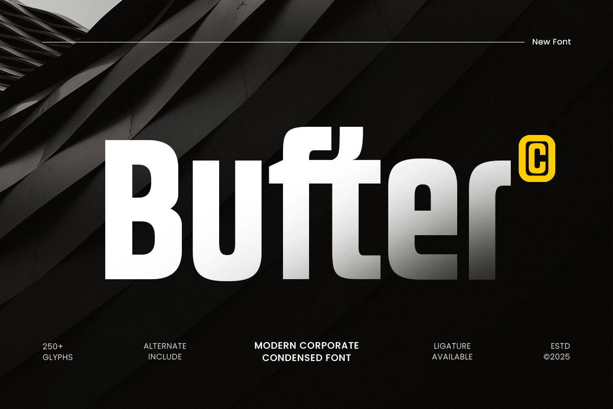 Bufter - Condensed Credible Font
