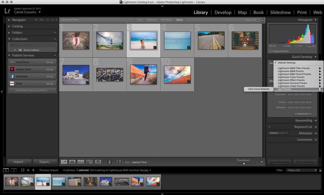 adobe lightroom filters