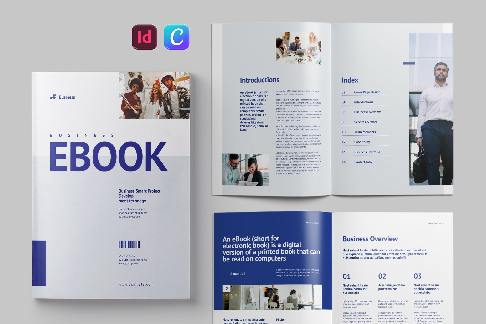 Business Ebook InDesign Book Template