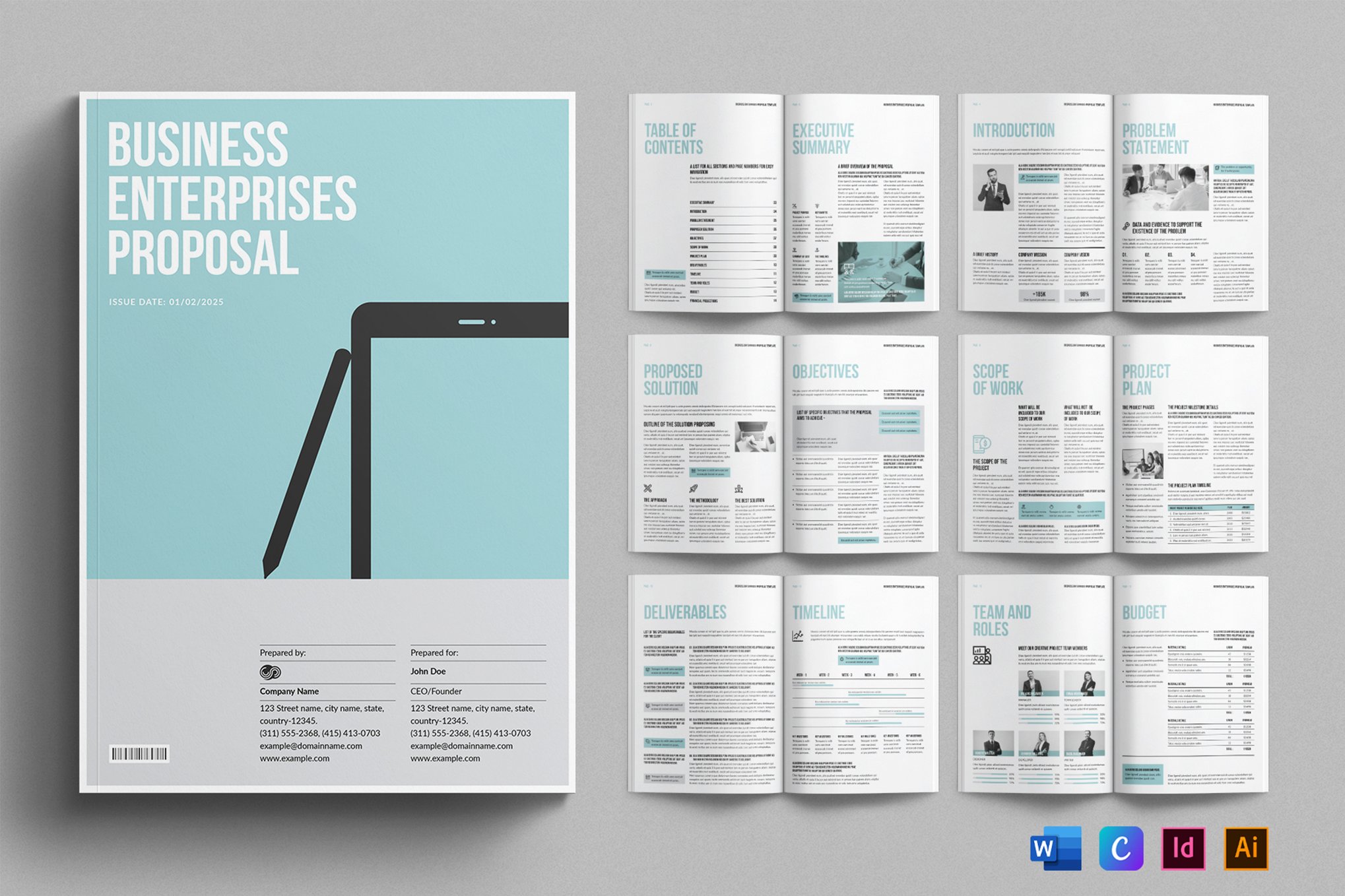 Business Enterprises Proposal Word Template