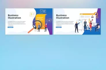 First alternate image for Business Illustration Modern Colorful PowerPoint Template
