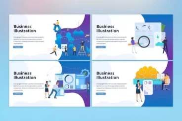 Second alternate image for Business Illustration Modern Colorful PowerPoint Template