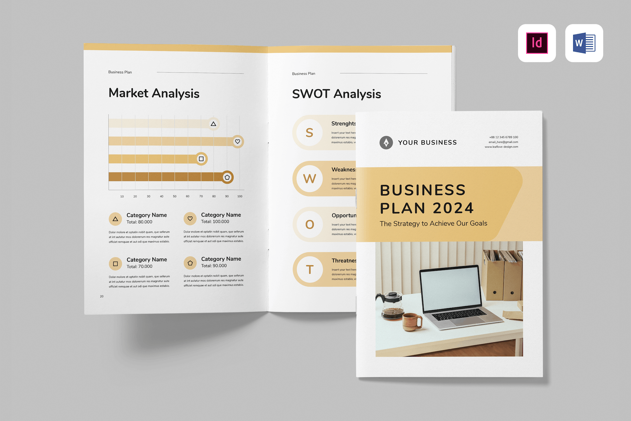 Business Plan Brochure Word Template