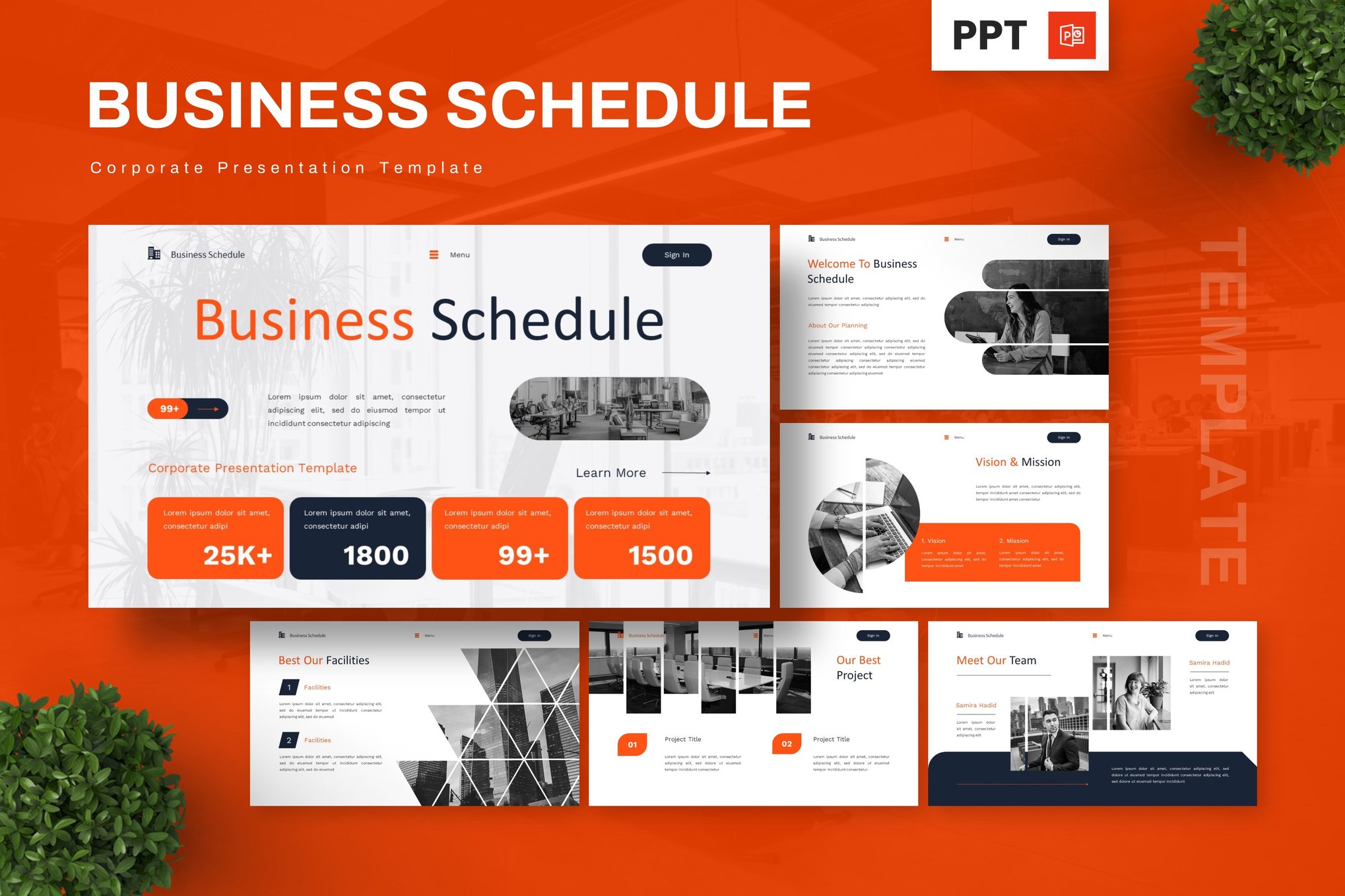 Business Schedule - Corporate PowerPoint Template