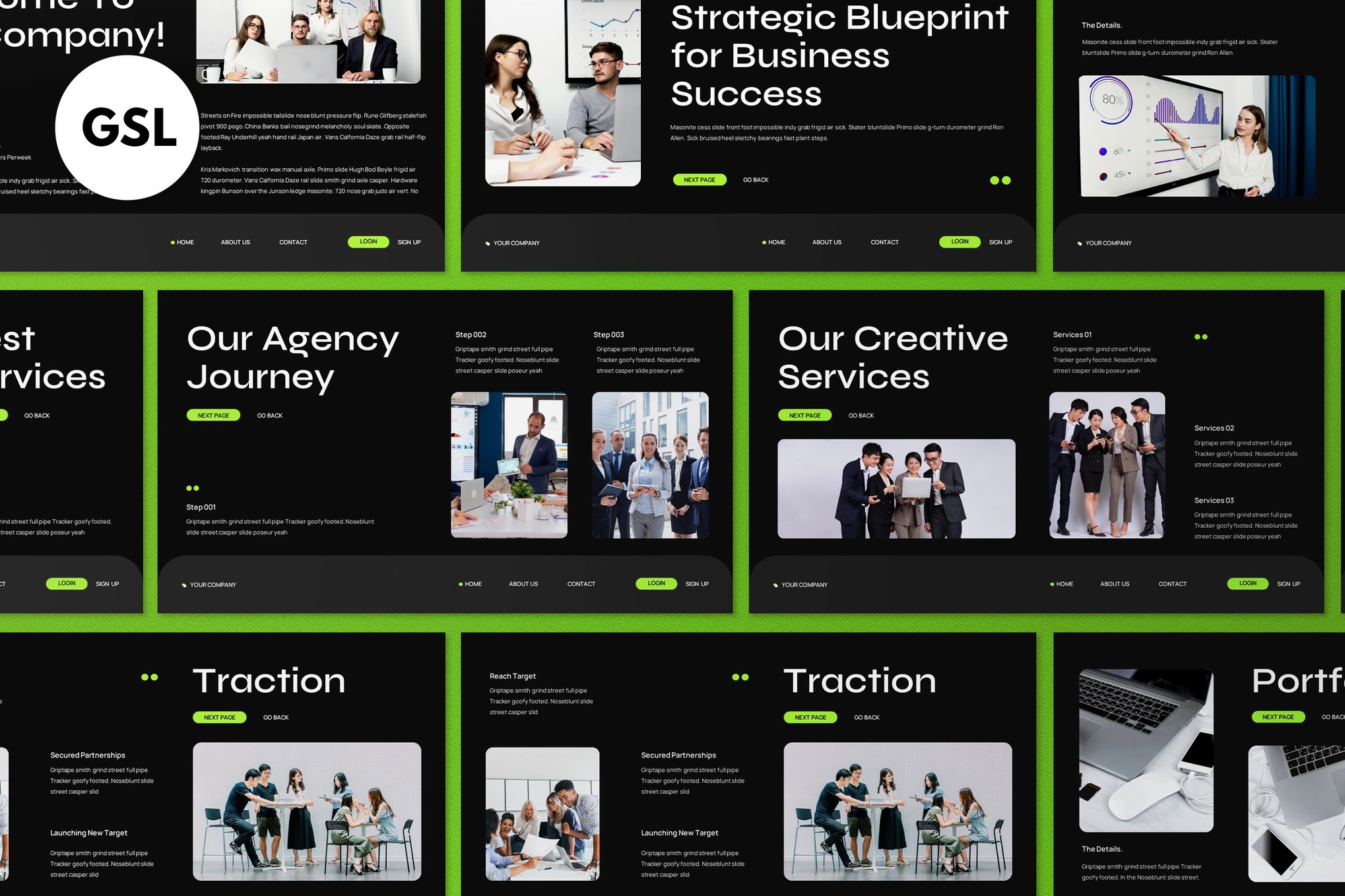 Business Strategy Plan Google Slides Template