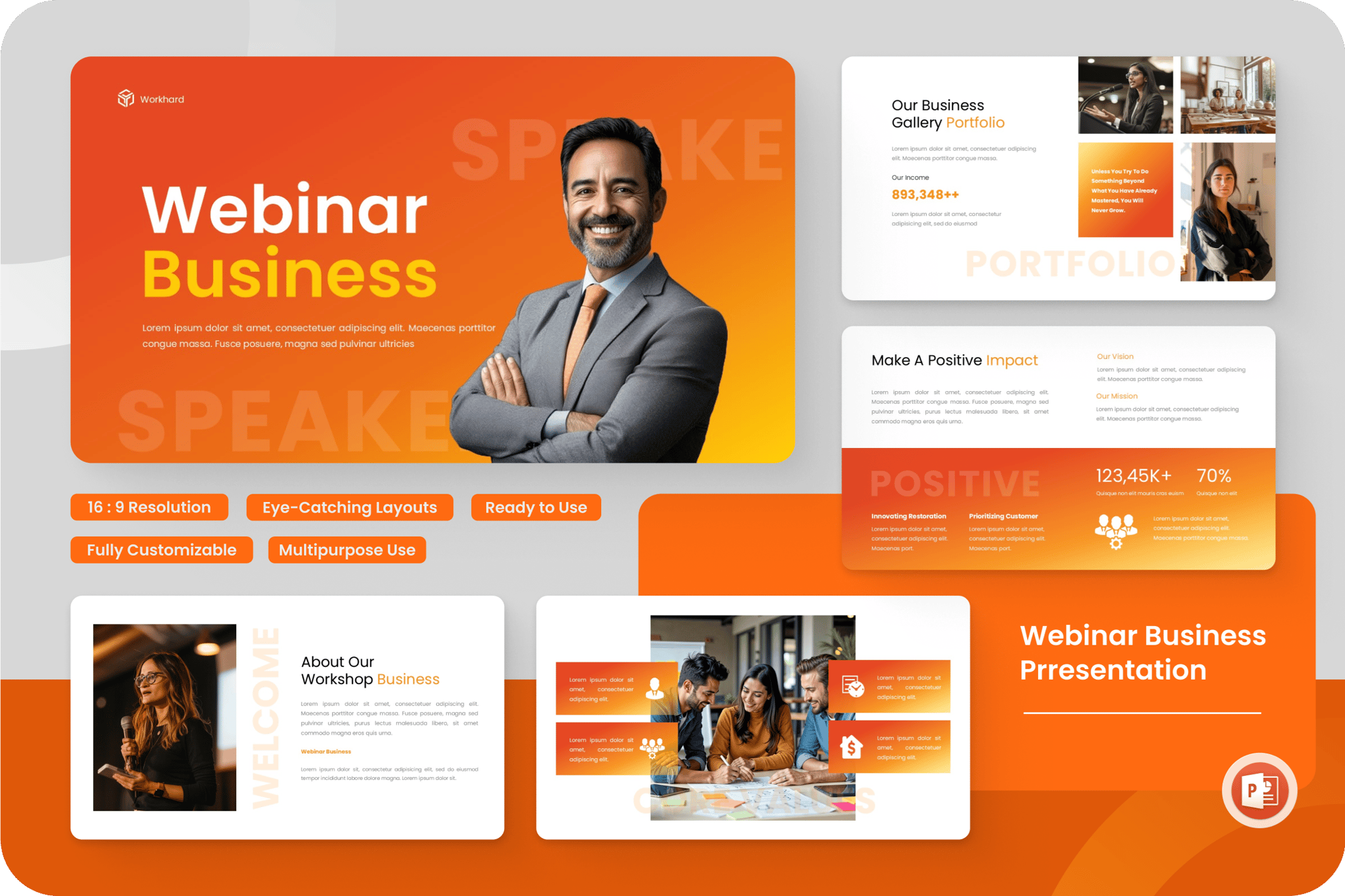 Business Webinar PowerPoint Template