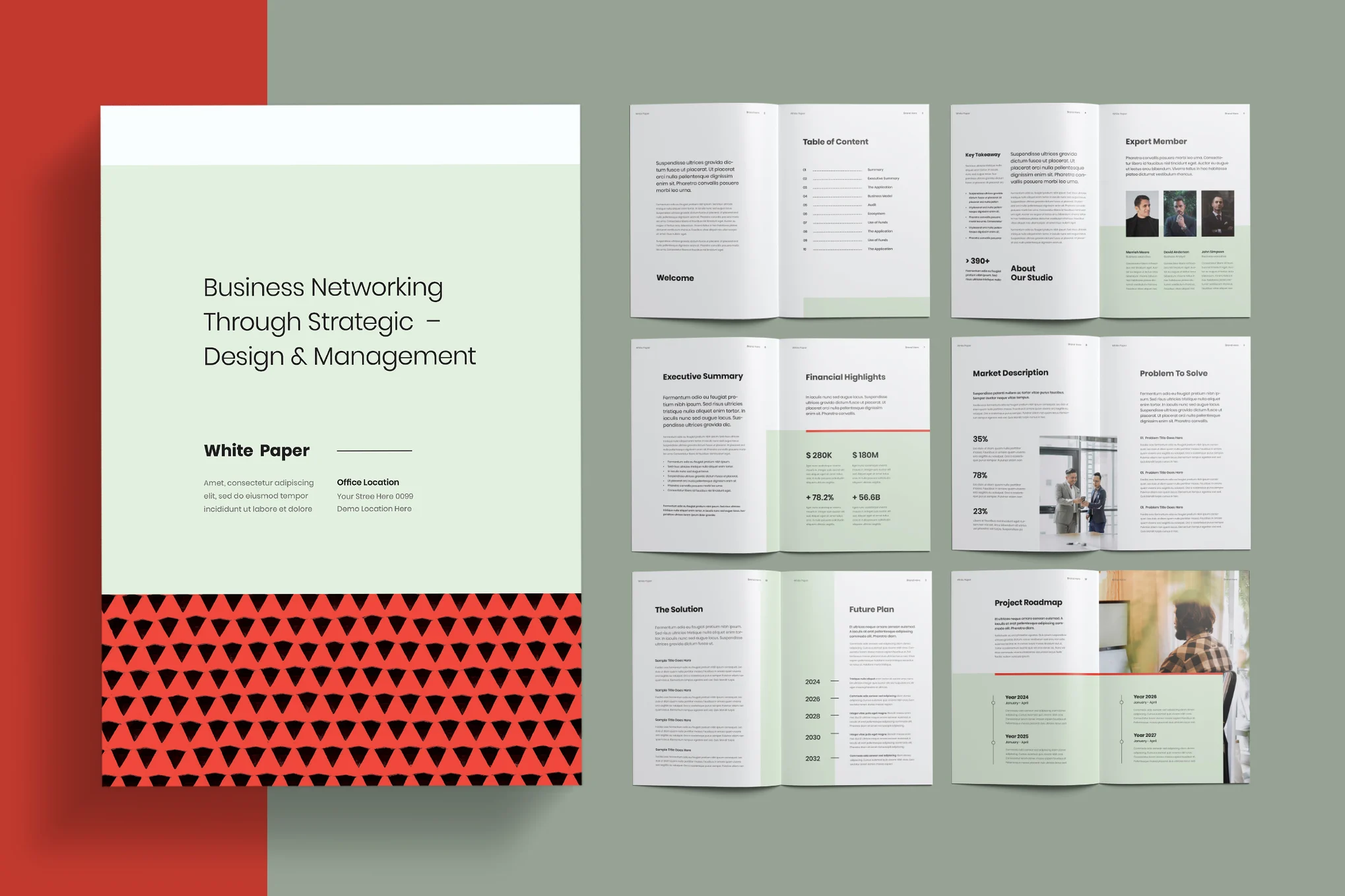 Business White Paper InDesign Template