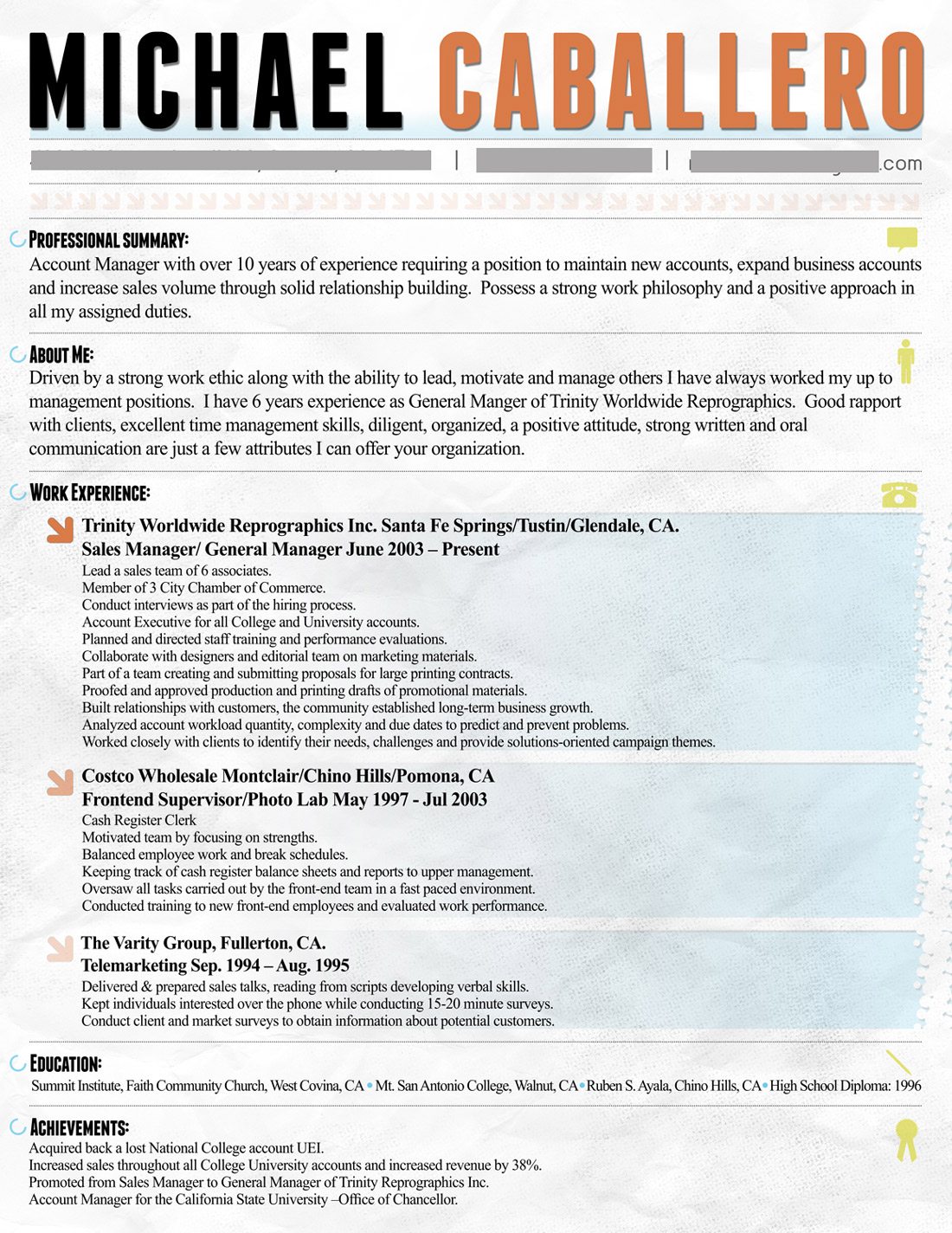 resume design