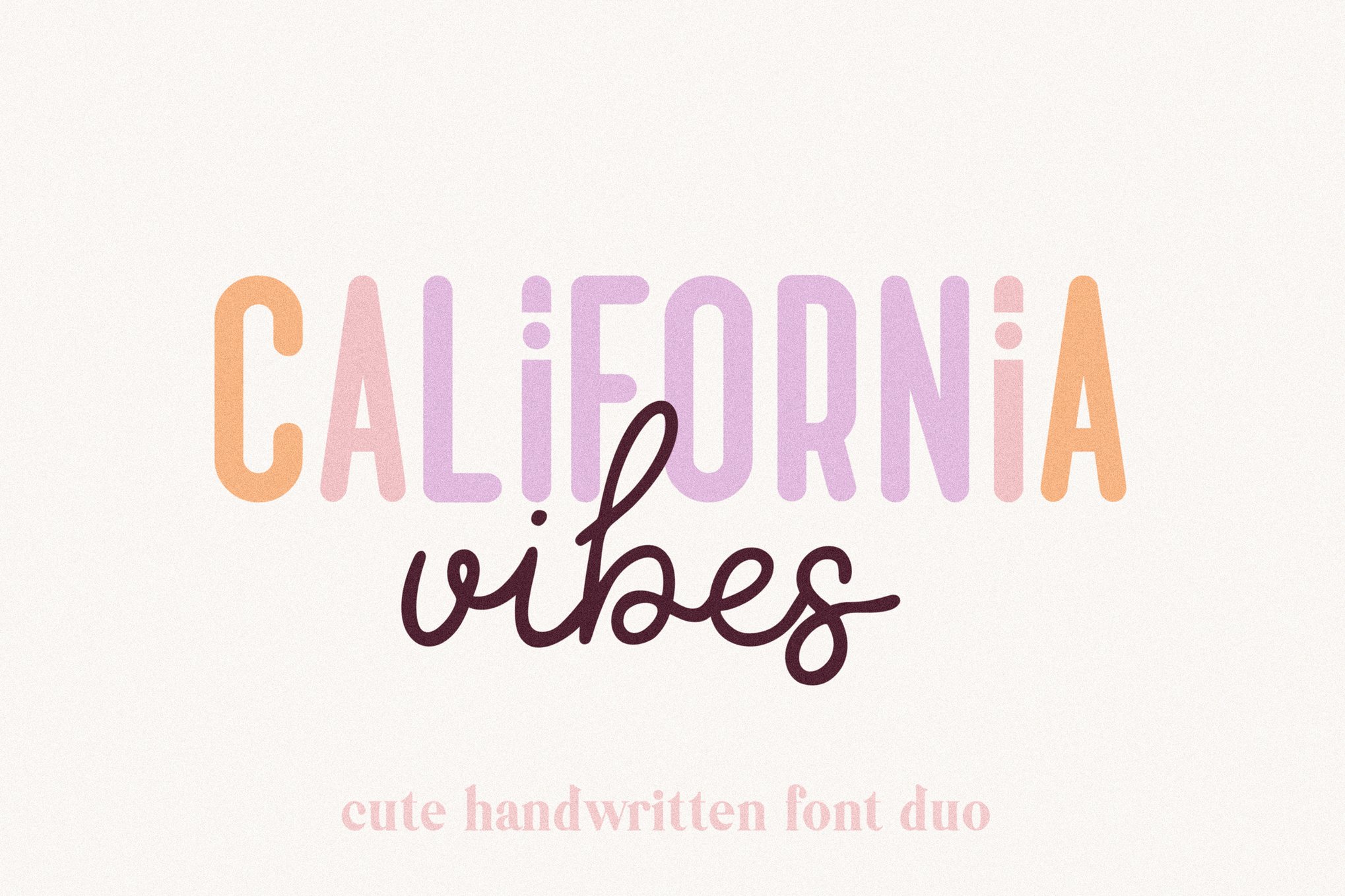 California Vibes - Cricut Font Duo