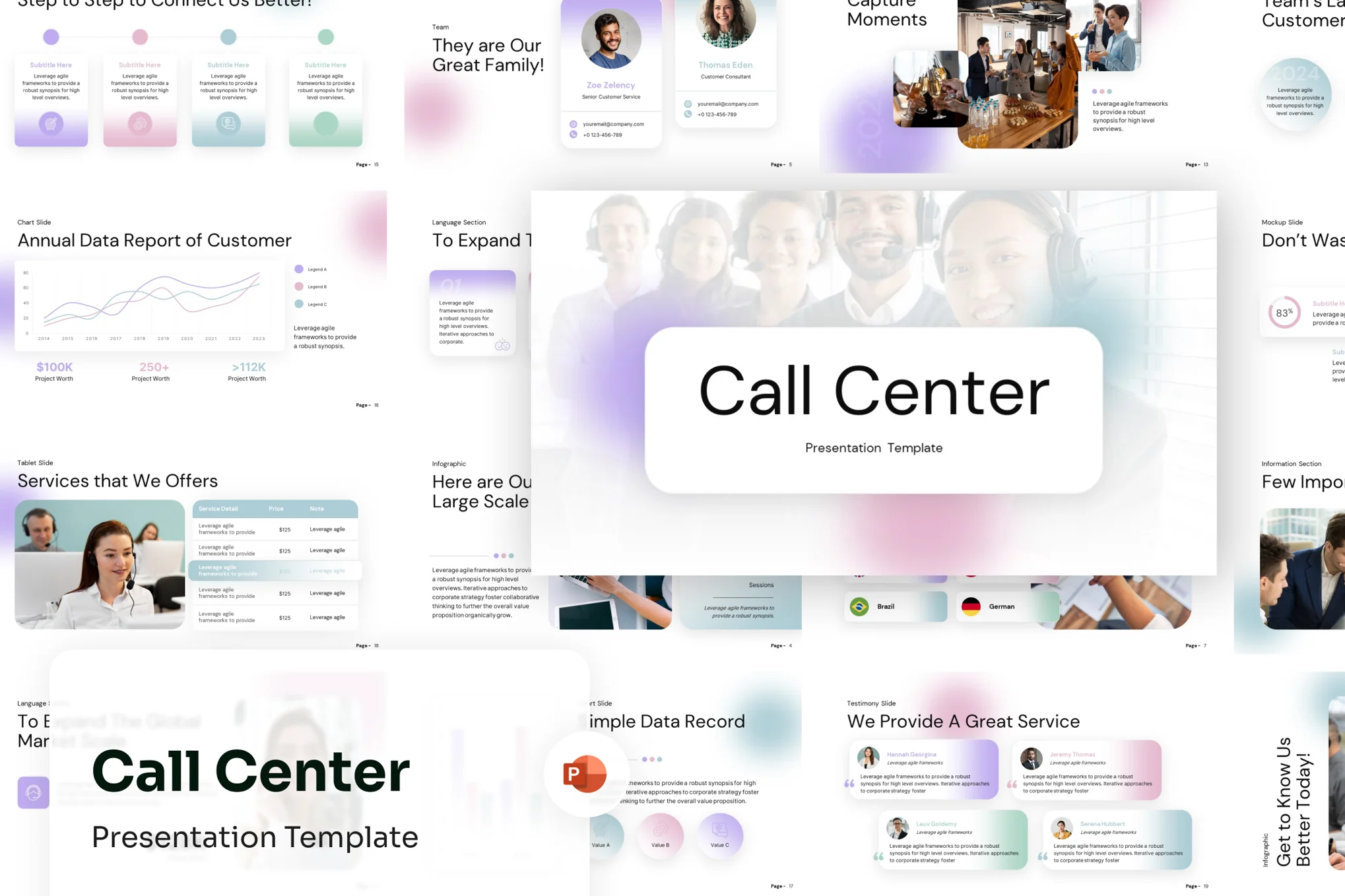 Call Center Training PowerPoint Template