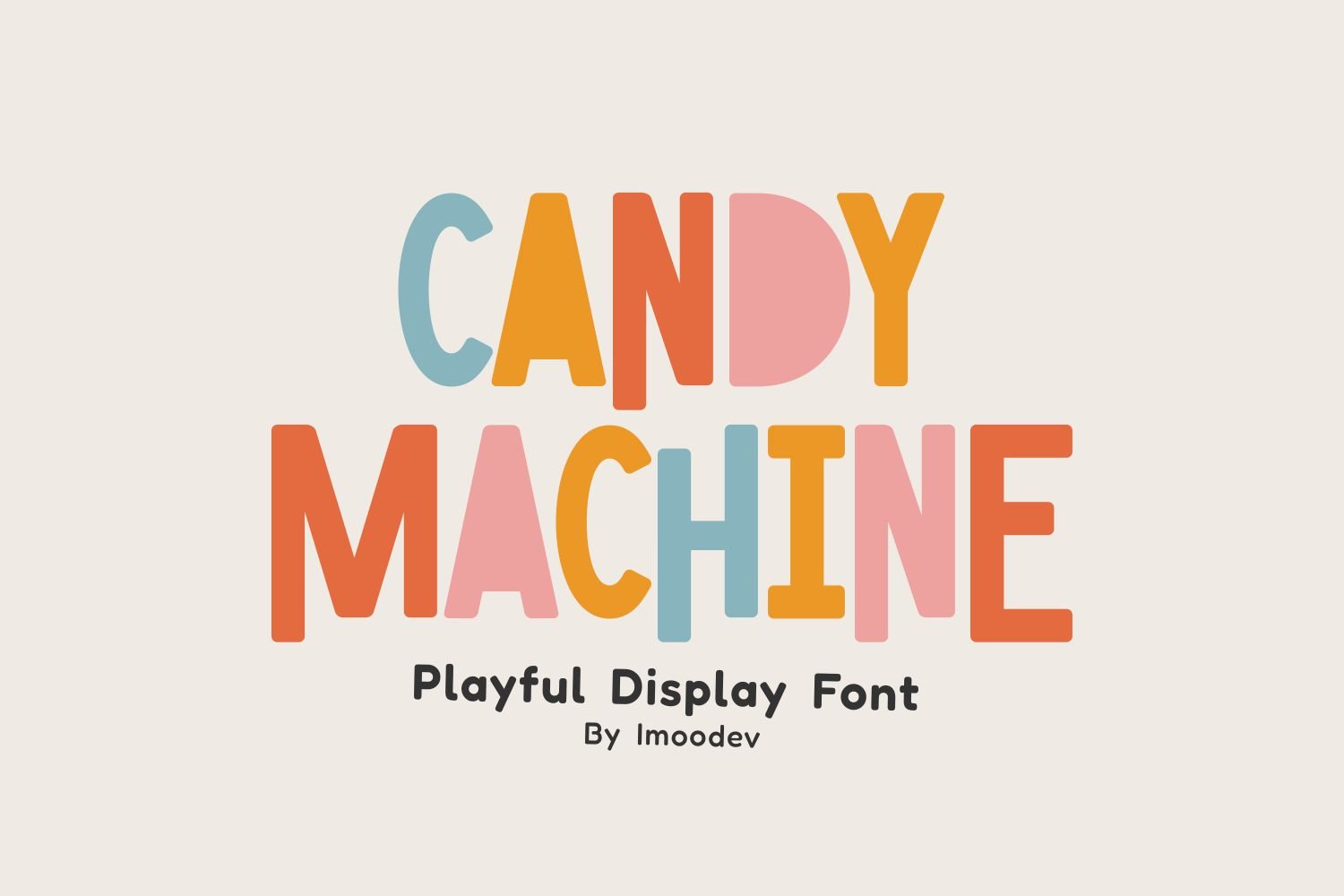 Candy Machine - Playful Display Font
