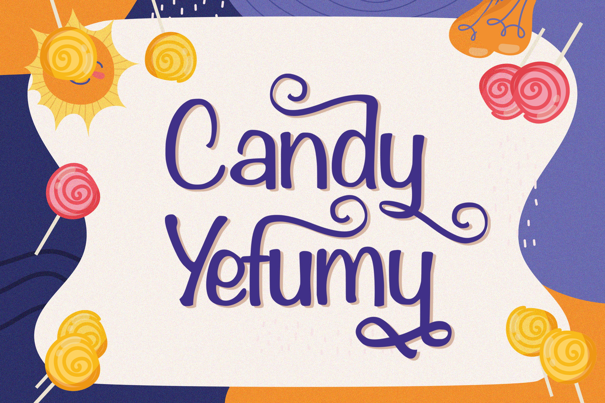 Candy Yefumy - Playful Title Font