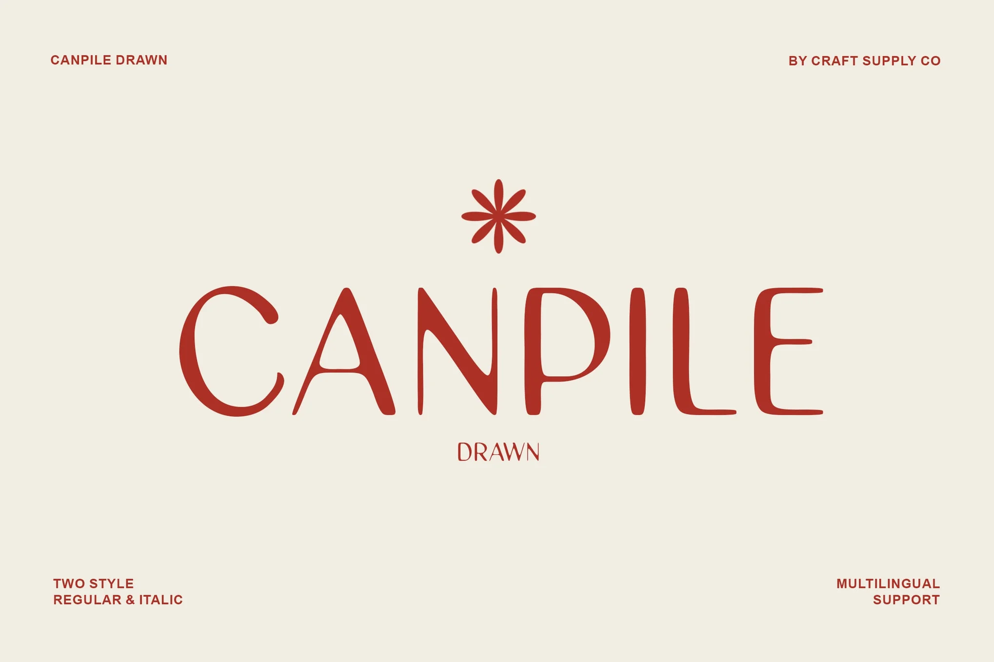 Canpile Drawn - Creative Simple Font