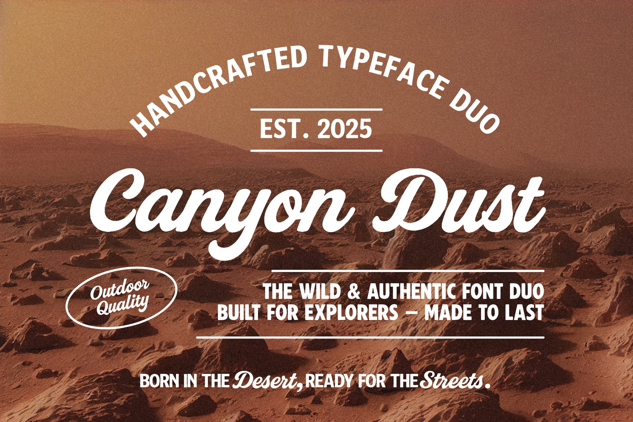 Canyon Dust - Handcrafted Western Font