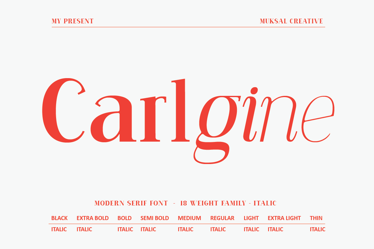 Carlgine - Elegant Small Text Font