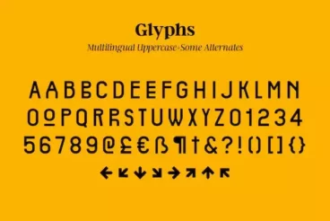 First alternate image for Carnot All-Caps Font