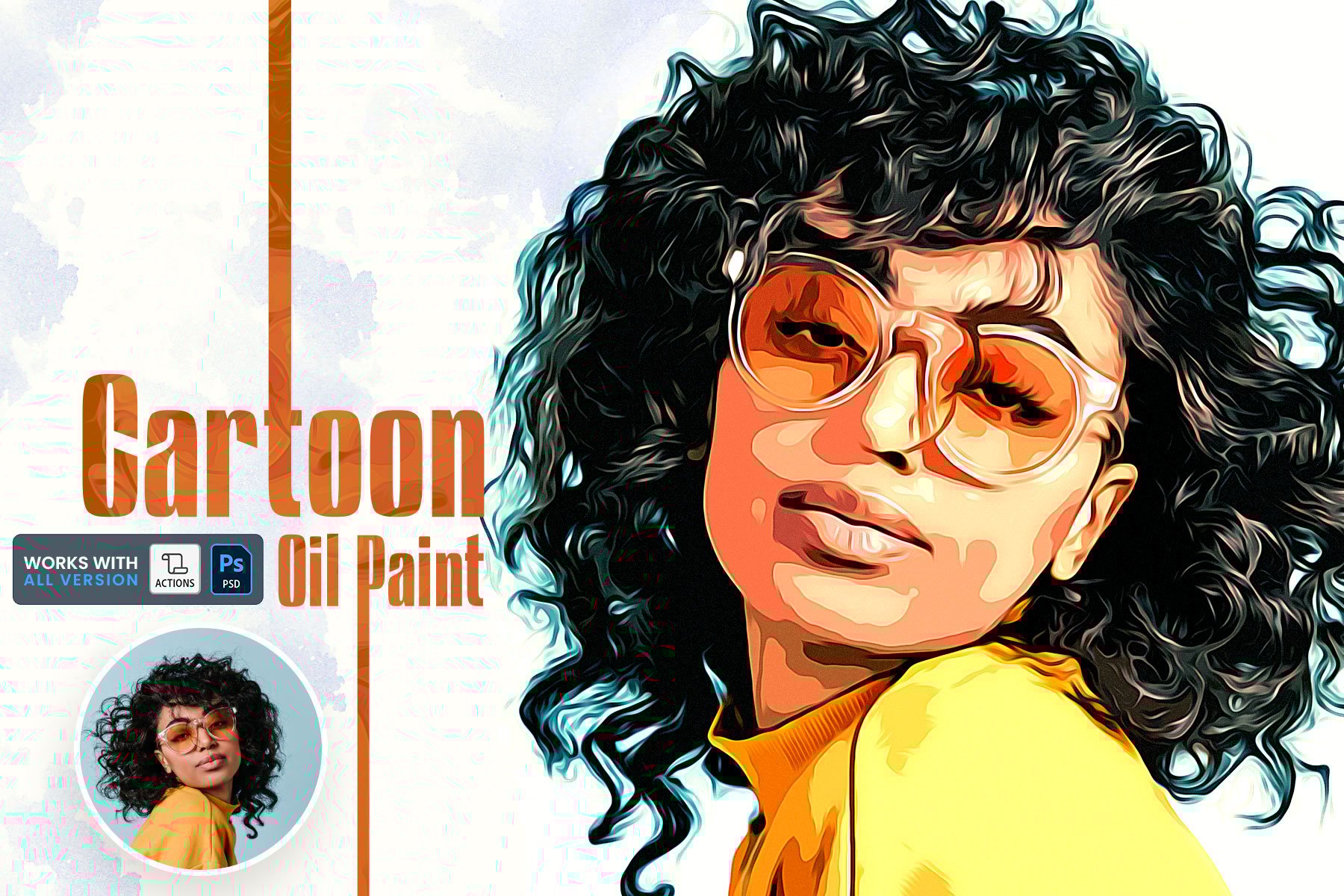 Cartoon Oil Paint Photoshop Action
