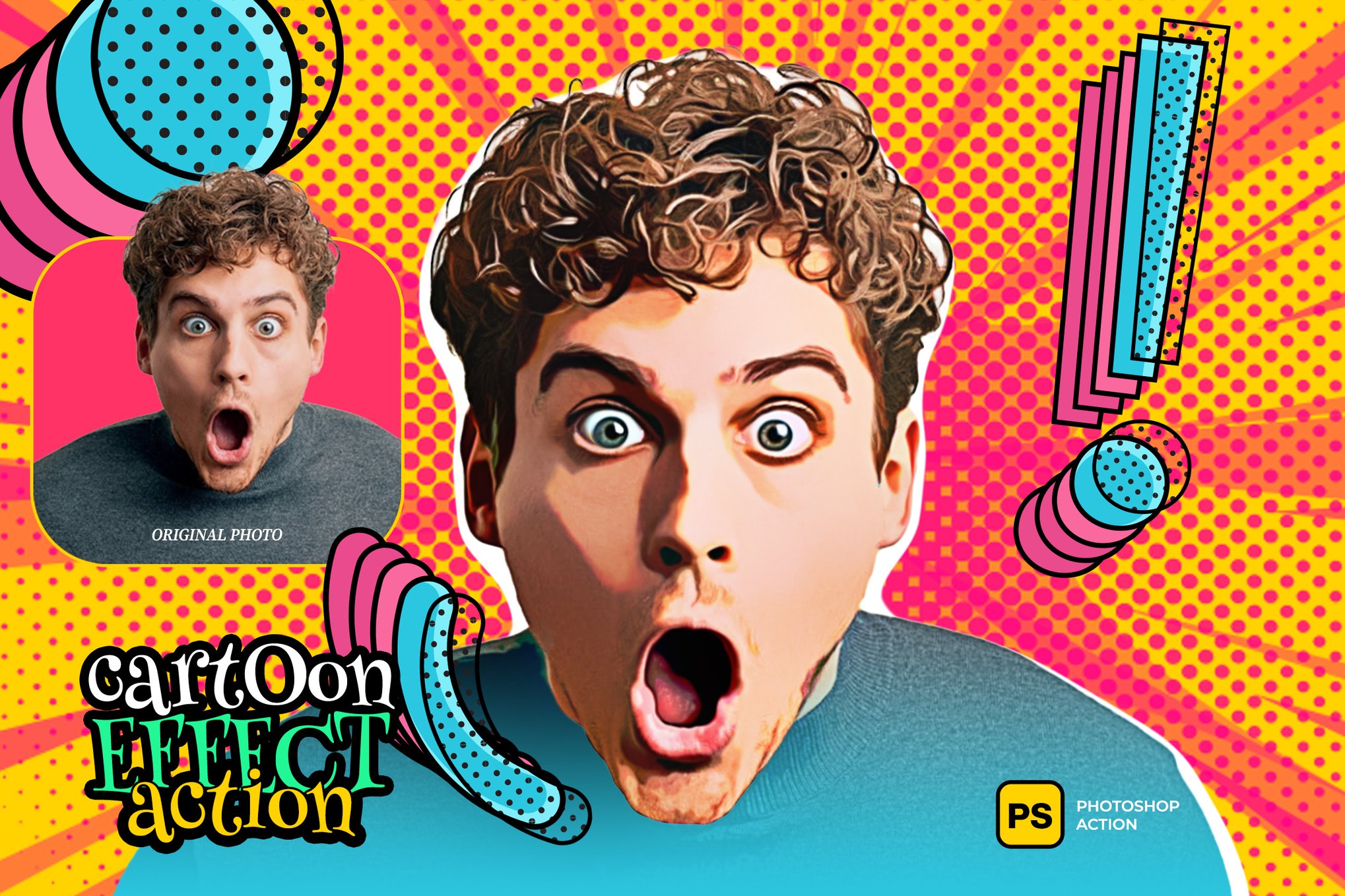 Cartoonism - Cartoon Effect Photoshop Action