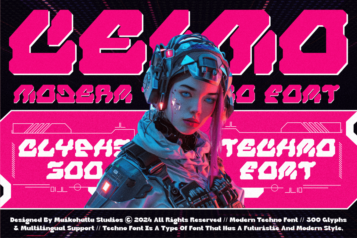 Ceimo - Modern Robotic Font