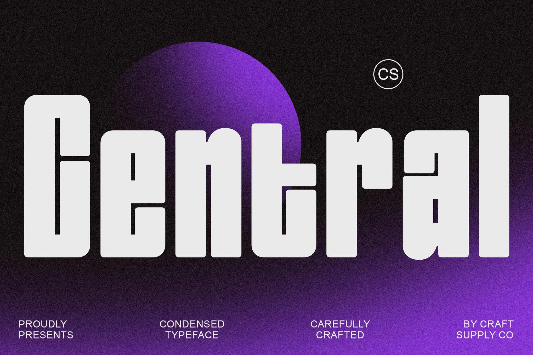 Central - Condensed Poster Font