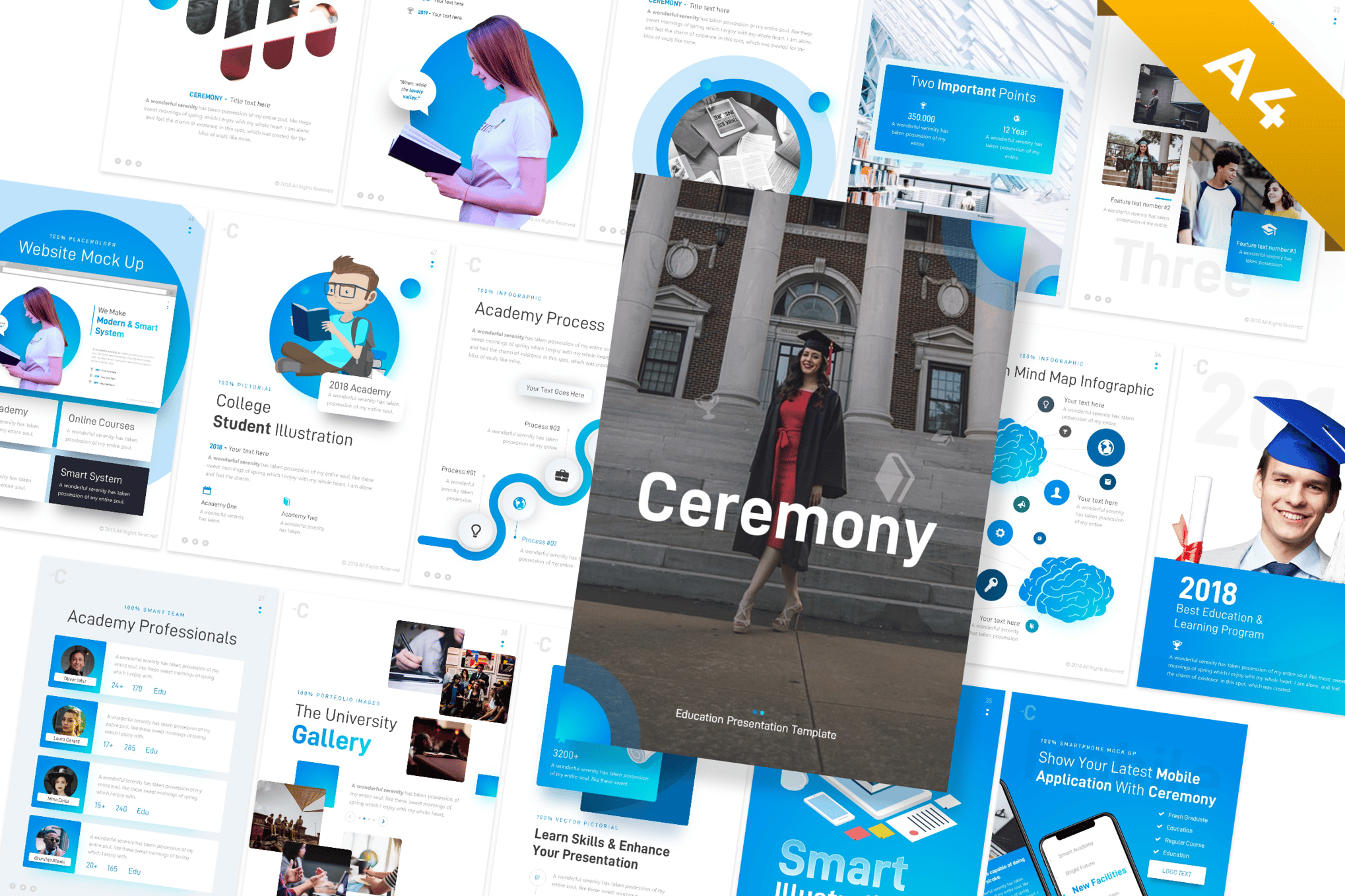 Ceremony - Portrait Education PowerPoint Template