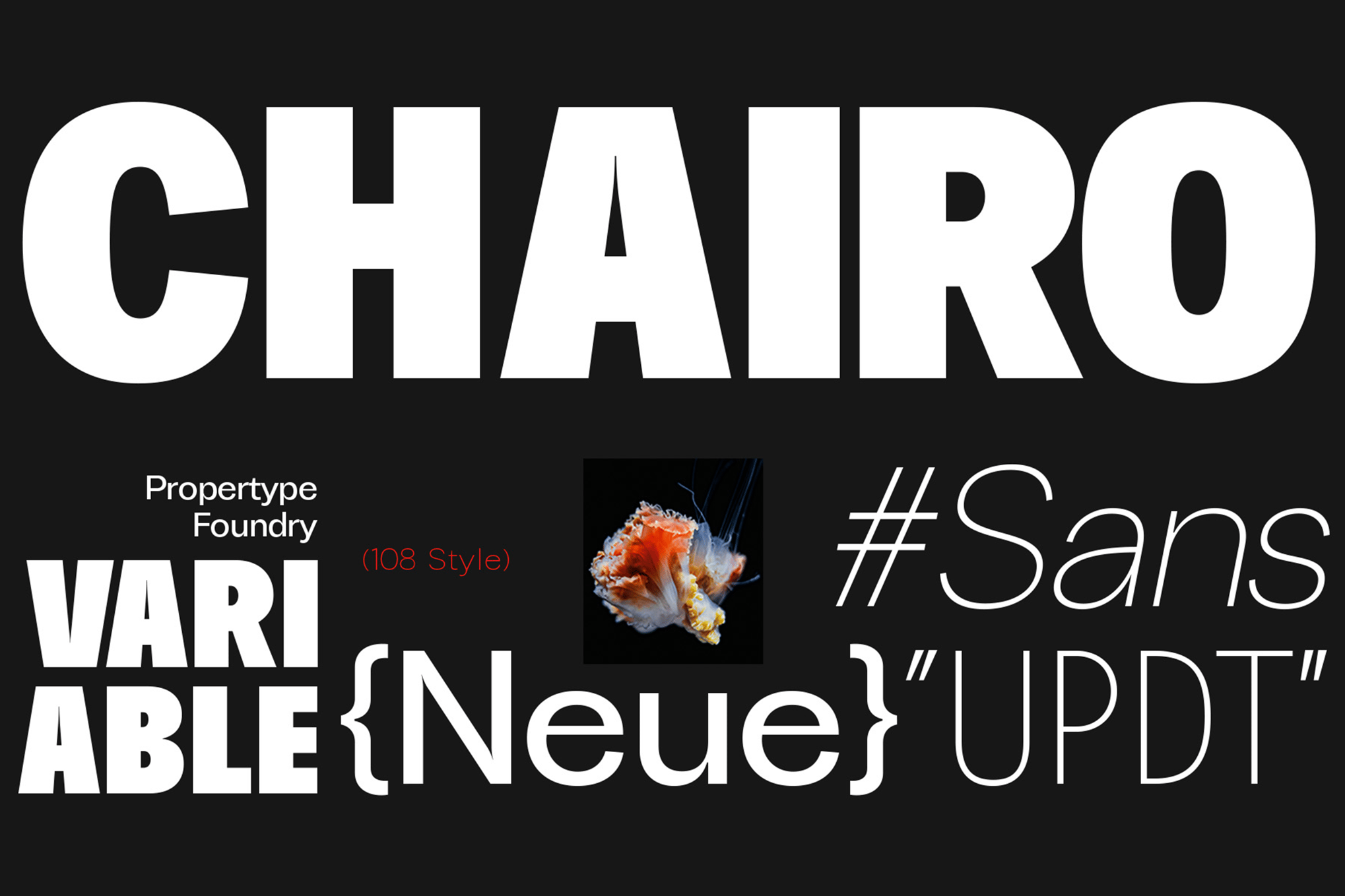 ChairoNeue - Modern Font for Captions