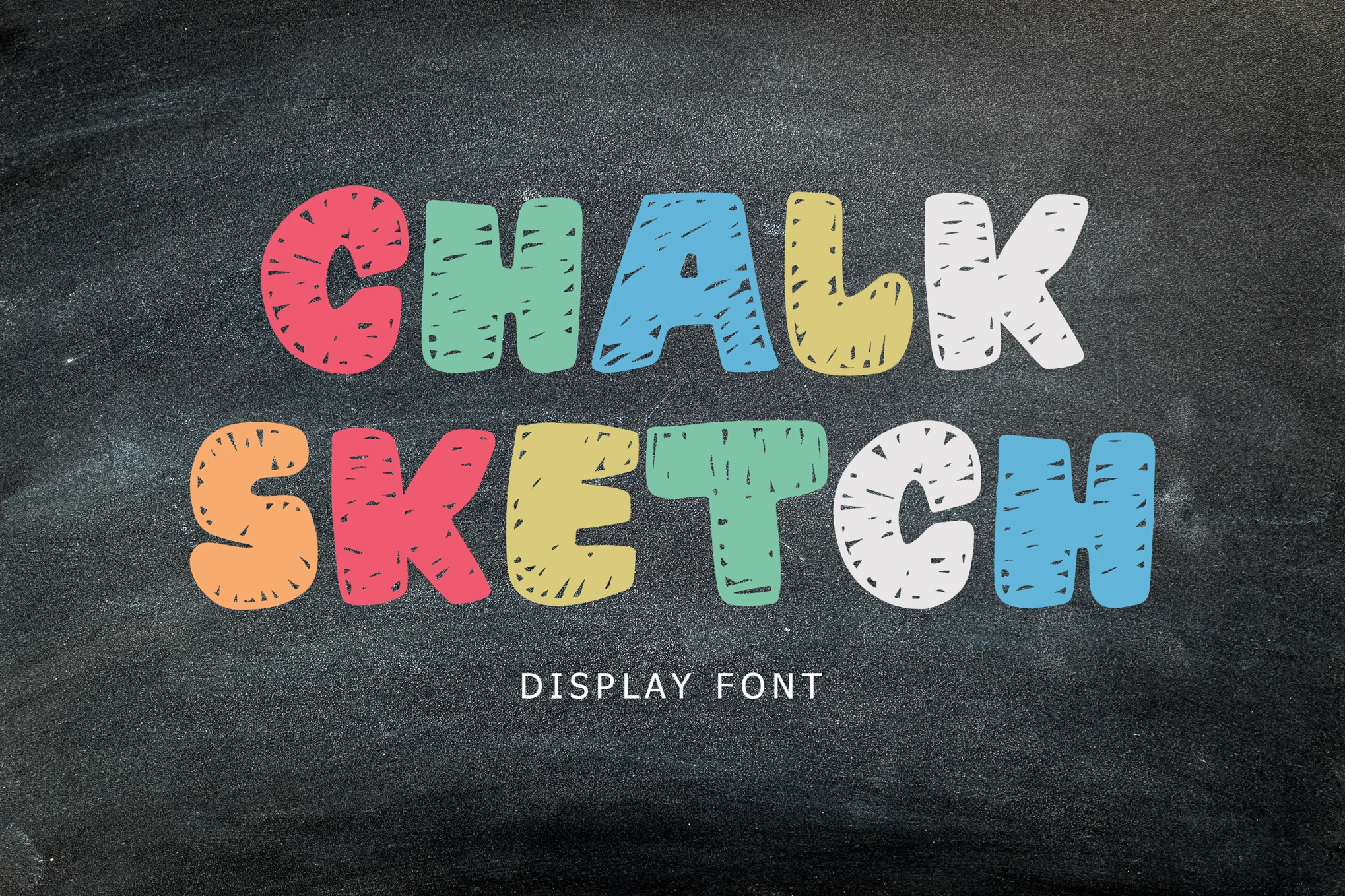 Chalk Sketch - Chalkboard Font