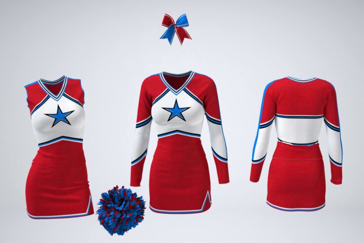 View Information about Cheerleading Uniform Dress Mockup