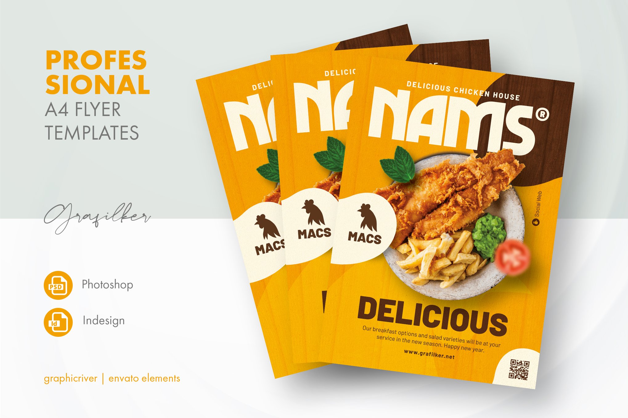 Chef Promo Restaurant Flyer Template
