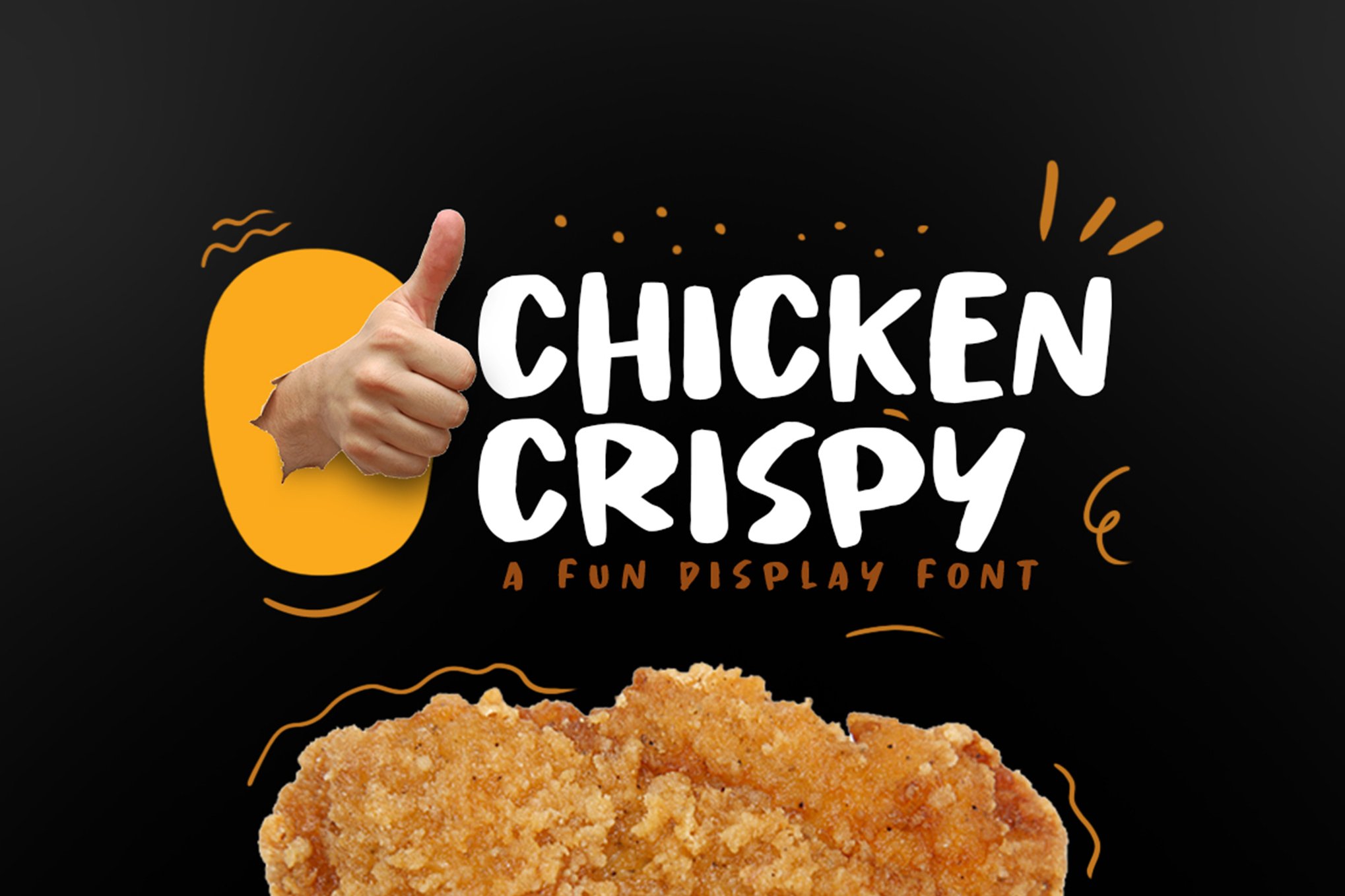 Chicken Crispy - Funny Advertising Font