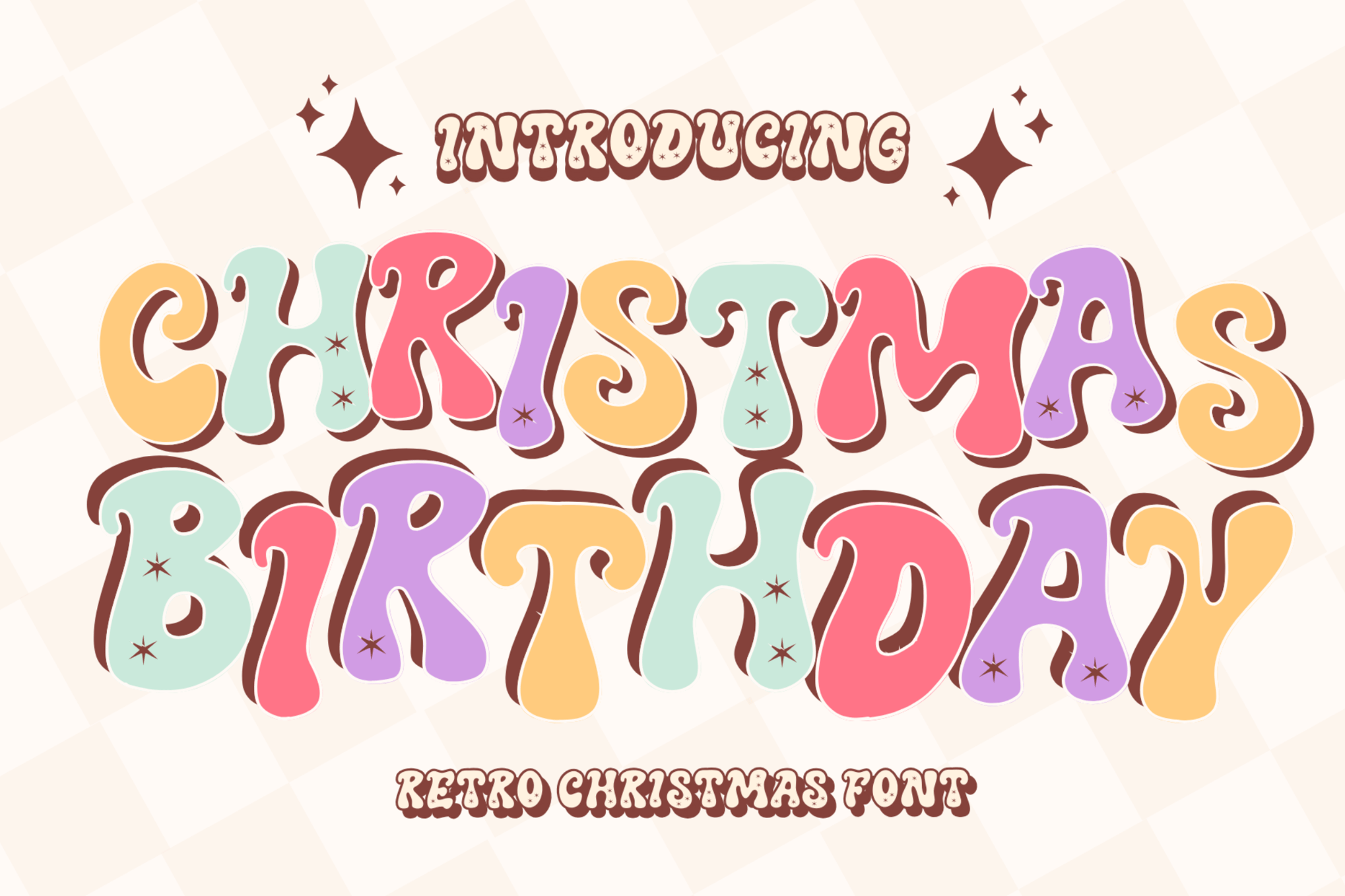Christmas Birthday - Creative Birthday Font