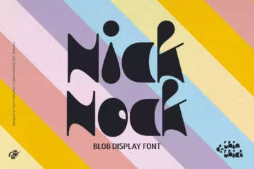 Nick Nock Bulky Display Font