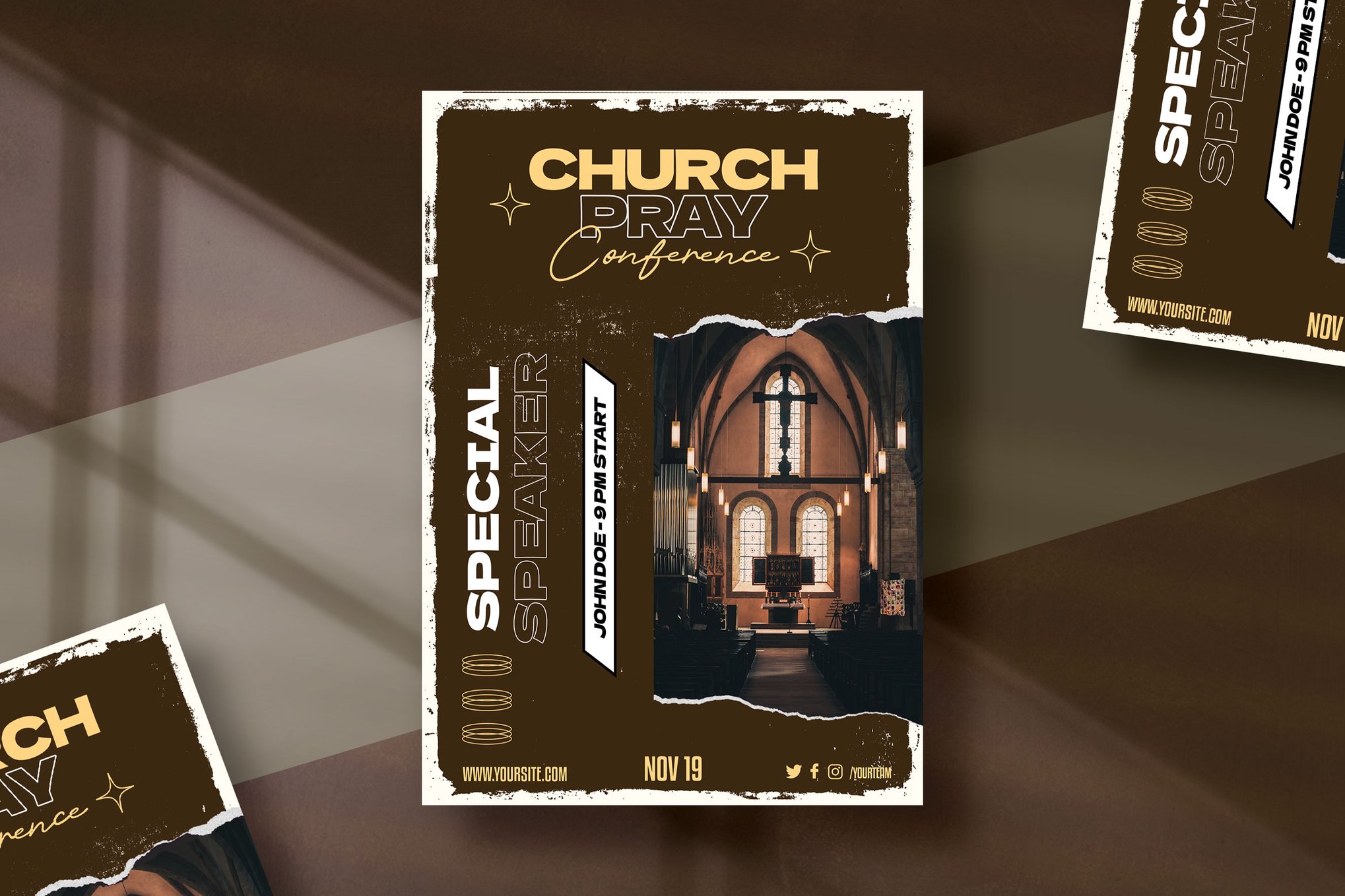 Church Pray Conference Flyer Template
