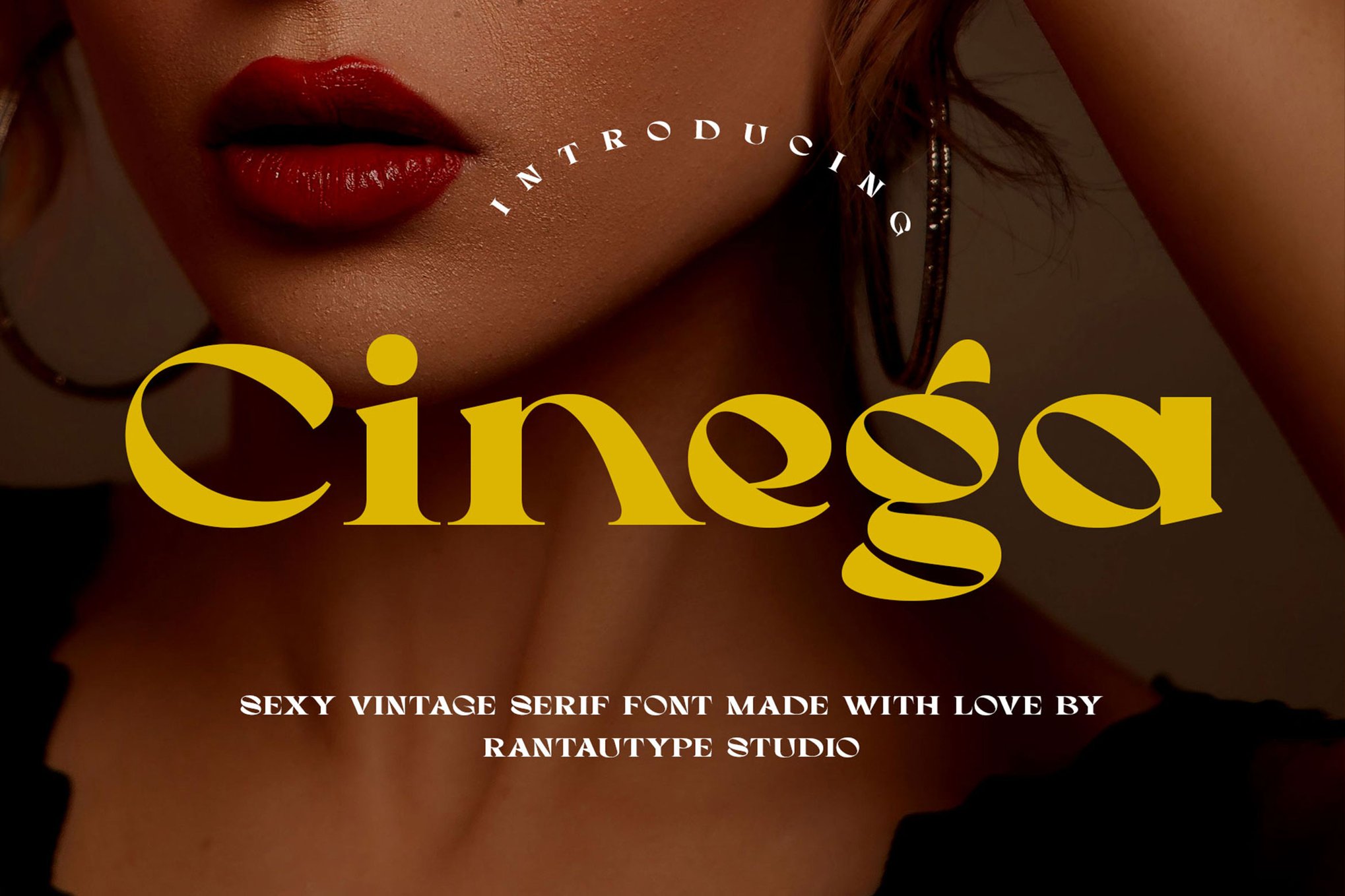 Cinega - Sexy Vintage Serif Font