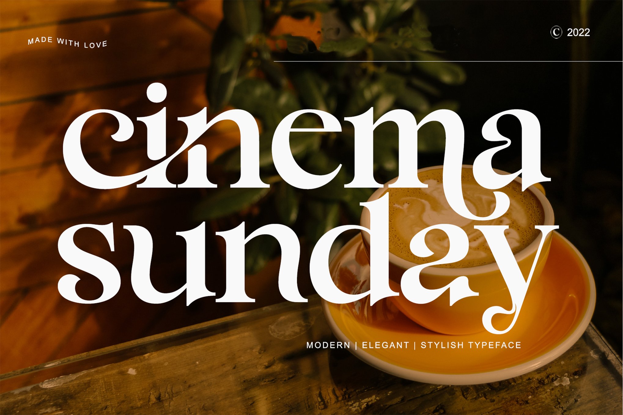 Cinema Sunday - Serif Logo Font