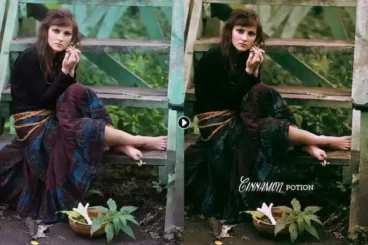 Second alternate image for Cinnamon Instagram Photoshop Filter Actions
