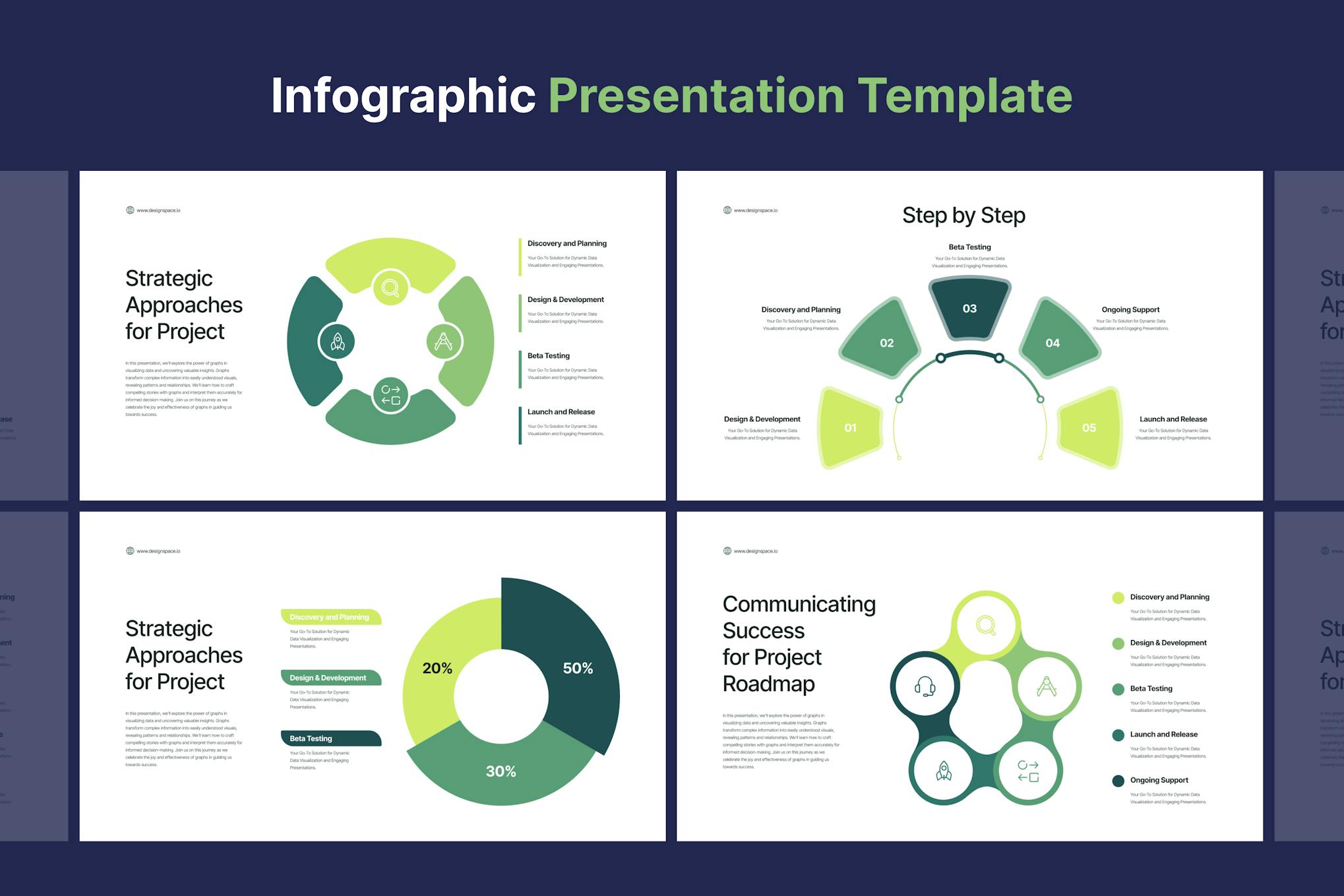 Circle Infographic Presentation Template for FIgma