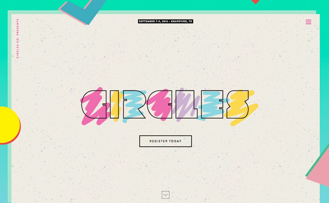 circles-conf DESIGNING WITH AN 80S TREND: MEMPHIS DESIGN 101