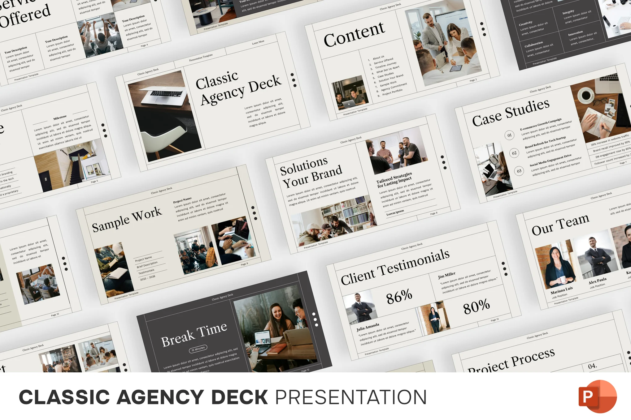 Classic Agency Deck PowerPoint Template